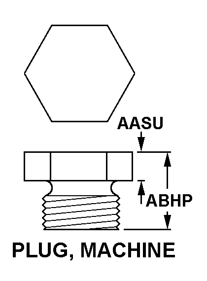 PLUG,MACHINE THREAD | 5365-00-003-3910, 000033910