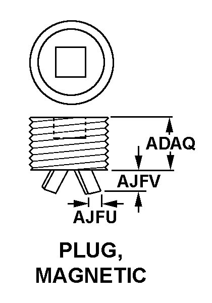 PLUG,PIPE,MAGNETIC | 4730-00-015-2273, 000152273 PLUG,PIPE,MAGNETIC | 4730-00-015-2273, 000152273