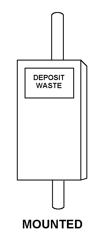 WASTE RECEPTACLE | 7240-01-372-4523, 013724523