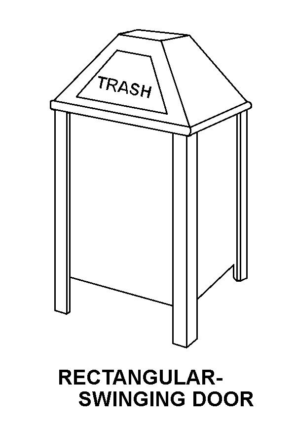 WASTE RECEPTACLE | 7240-01-444-5512, 014445512