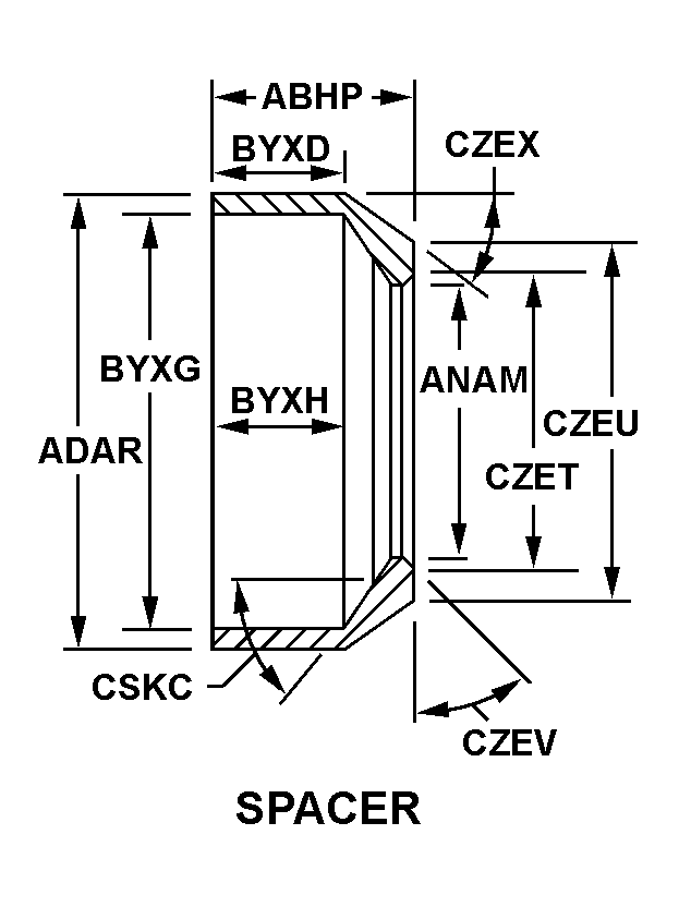 SPACER,OPTICAL ELEM | 6650-00-433-2349, 004332349 SPACER,OPTICAL ELEM | 6650-00-433-2349, 004332349