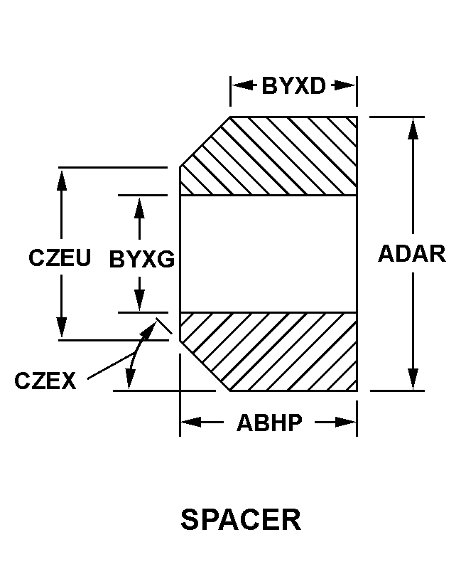 SPACER,OPTICAL ELEM | 6650-00-087-1566, 000871566