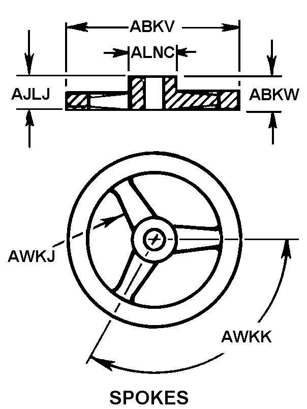 HANDWHEEL | 5340-00-004-8126, 000048126