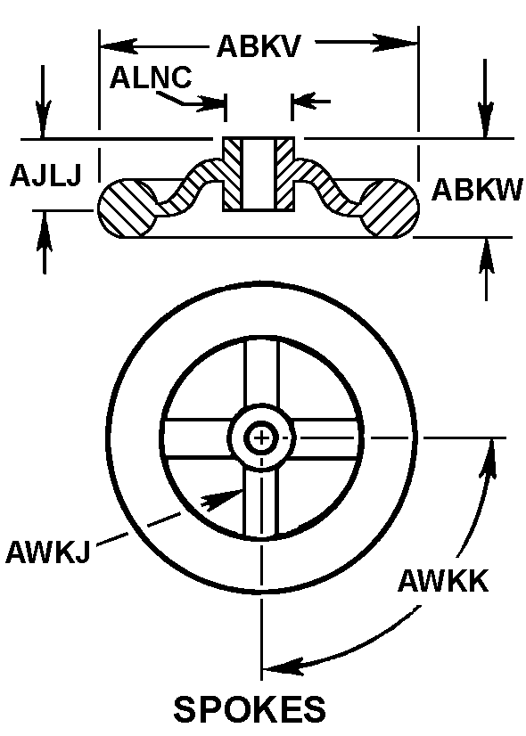 HANDWHEEL | 5340-00-071-8720, 000718720 HANDWHEEL | 5340-00-071-8720, 000718720
