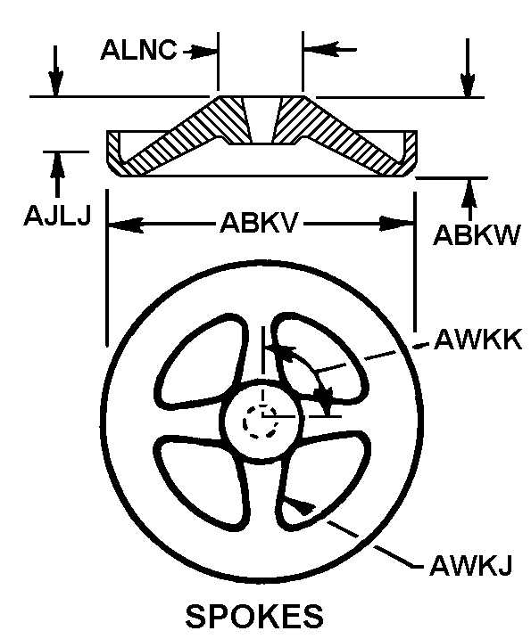 HANDWHEEL | 5340-00-007-4119, 000074119