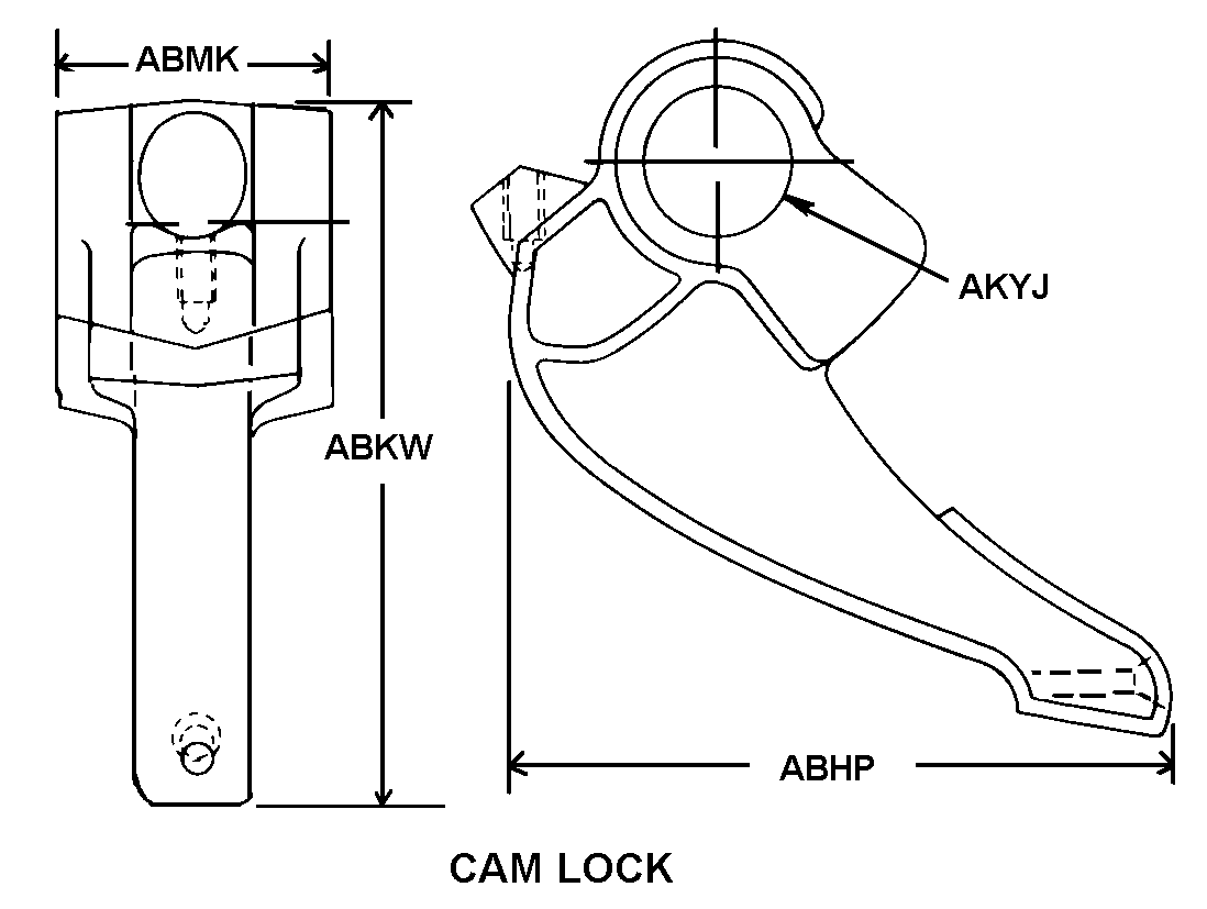 LATCH,PINTLE HOOK | 2540-00-241-0584, 002410584