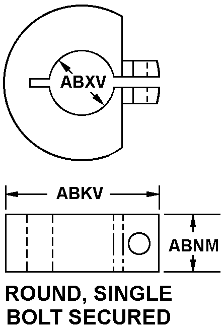 CLAMP,HUB | 3040-00-018-7611, 000187611