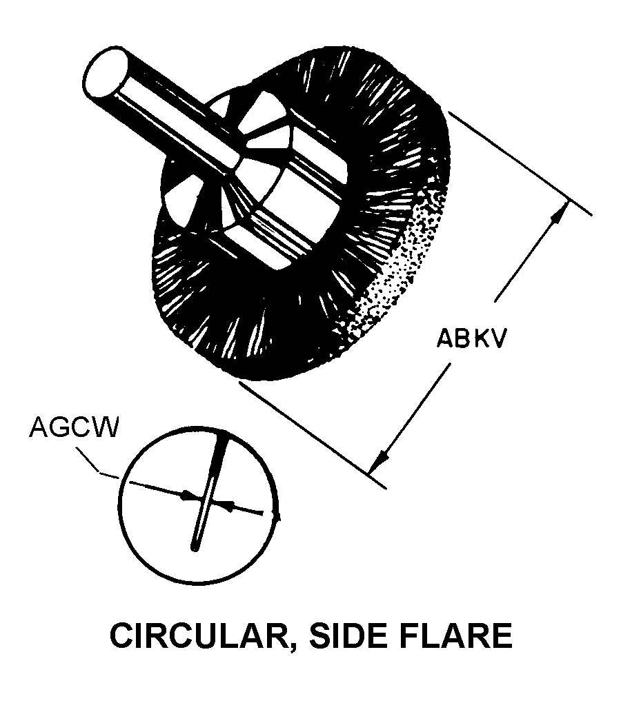 BRUSH,WIRE,ROTARY E | 5130-00-264-6696, 002646696 BRUSH,WIRE,ROTARY E | 5130-00-264-6696, 002646696