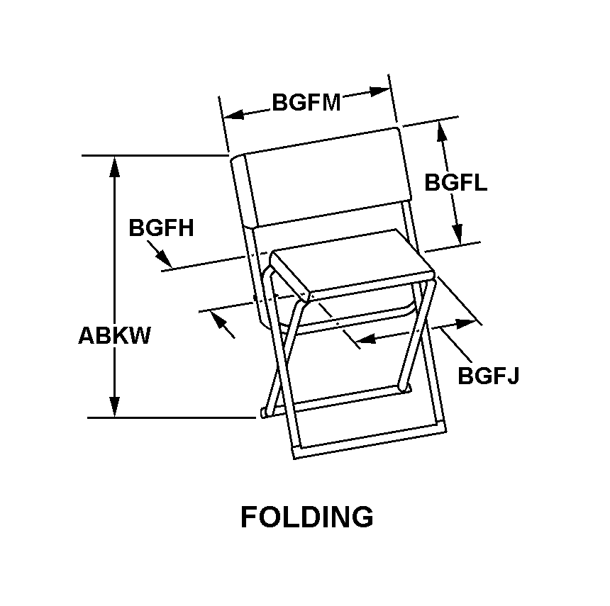 CHAIR,FOLDING | 7105-01-462-0602, 014620602