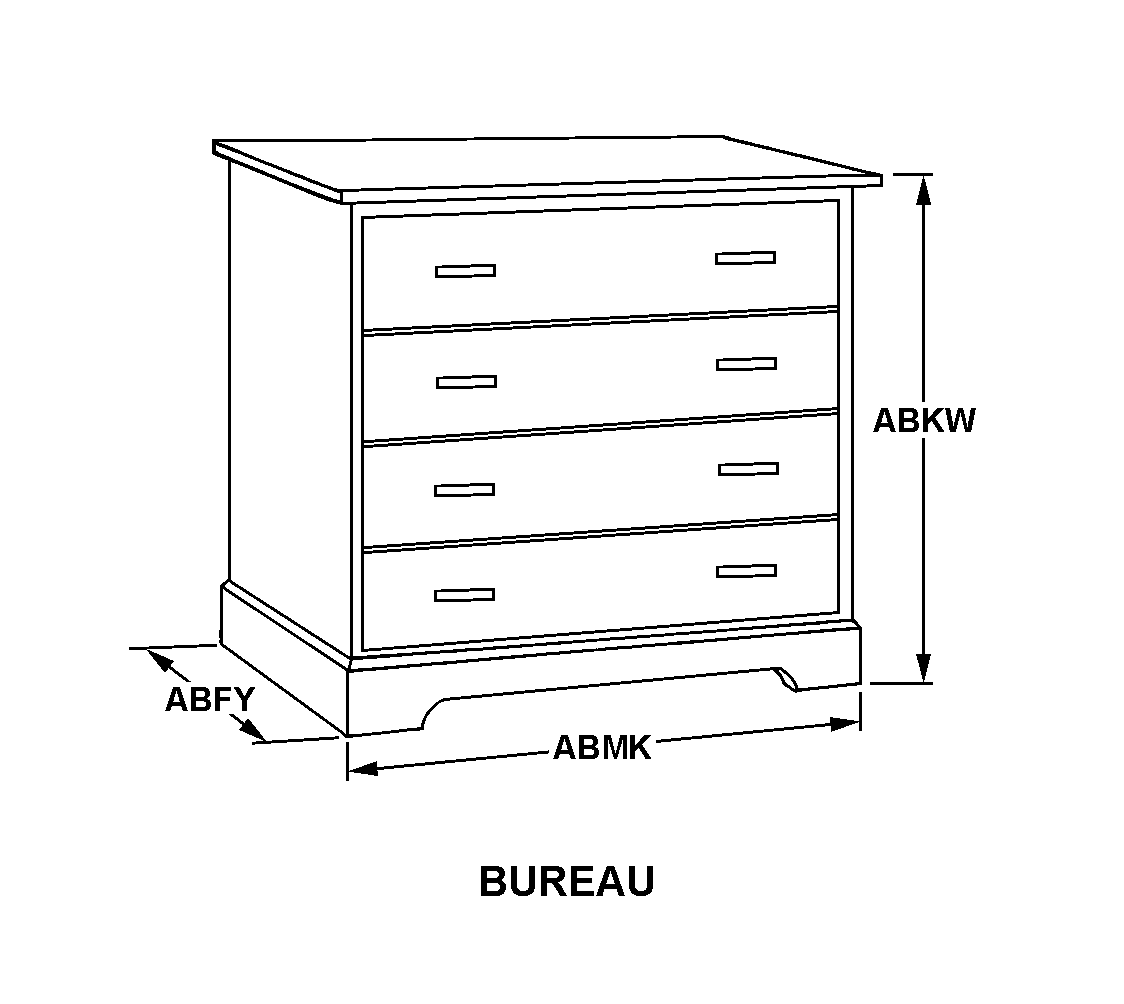 CHEST OF DRAWERS | 7105-00-286-7425, 002867425