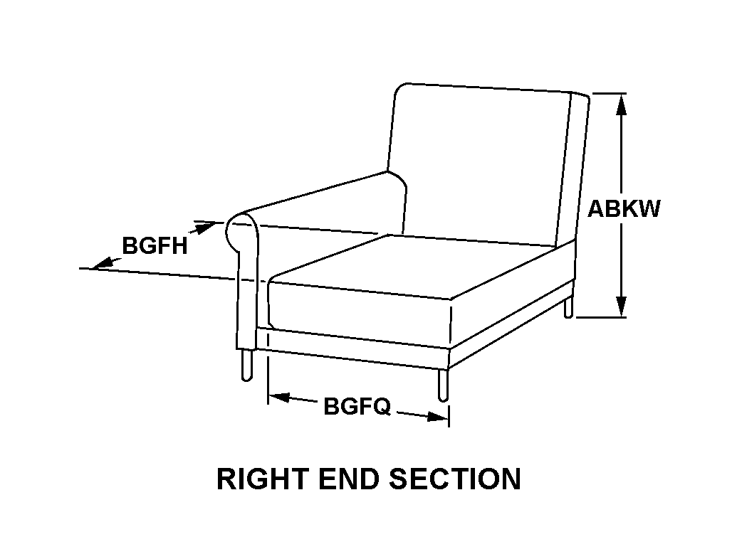 SOFA SECTION | 7105-00-005-2227, 000052227