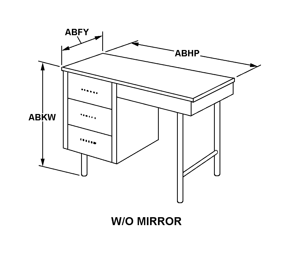 VANITY DRESSER | 7105-00-688-1066, 006881066