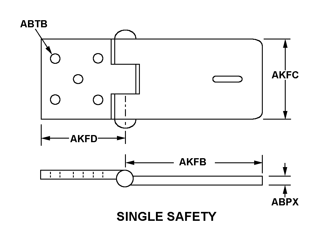 HINGE,BUTT | 5340-00-003-5950, 000035950