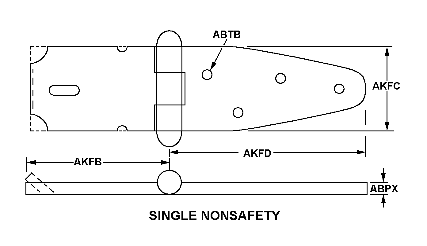 HINGE,BUTT | 5340-00-007-9870, 000079870