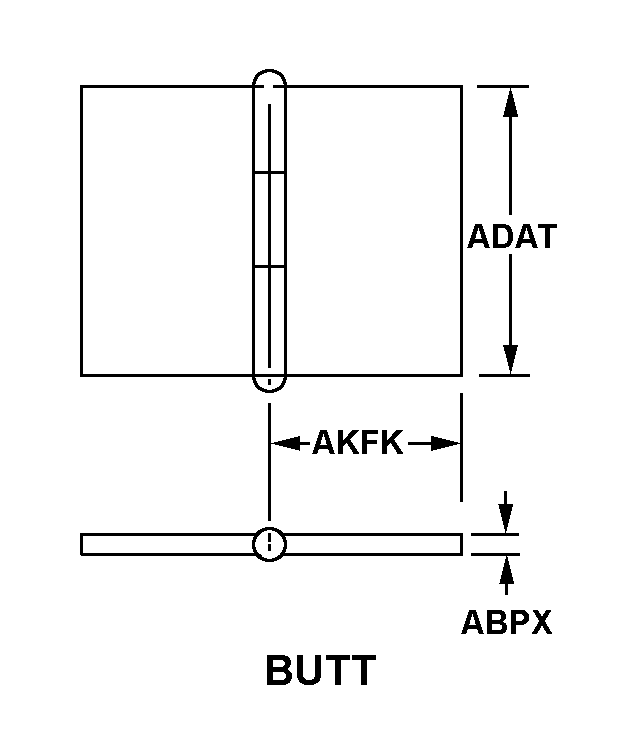 HINGE,BUTT | 5340-00-050-3071, 000503071 HINGE,BUTT | 5340-00-050-3071, 000503071