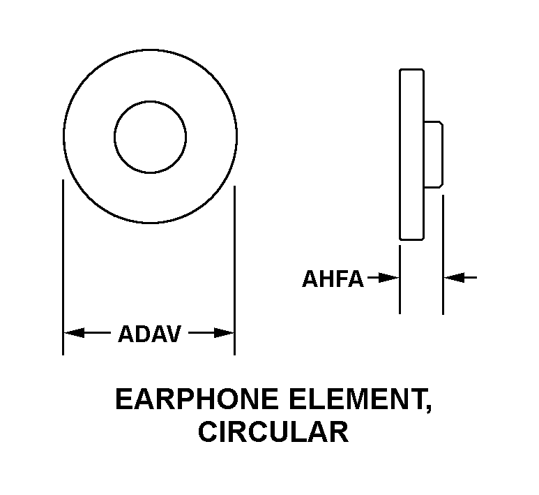 EARPHONE ELEMENT | 5965-00-062-0559, 000620559