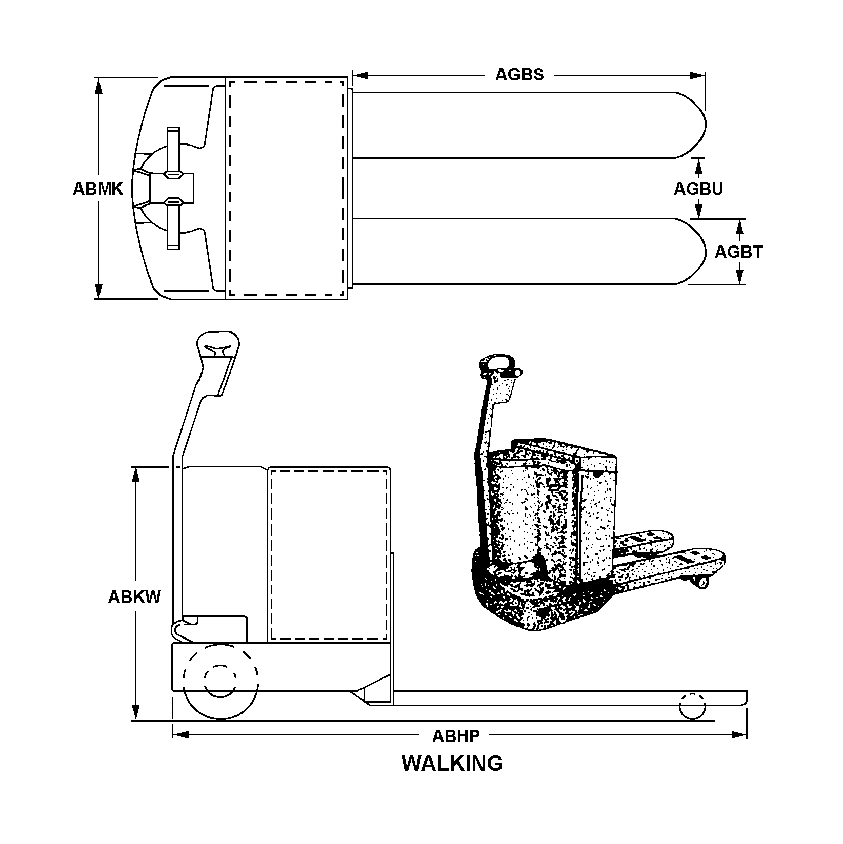 TRUCK,PALLET,POWERE | 3930-01-046-6997, 010466997