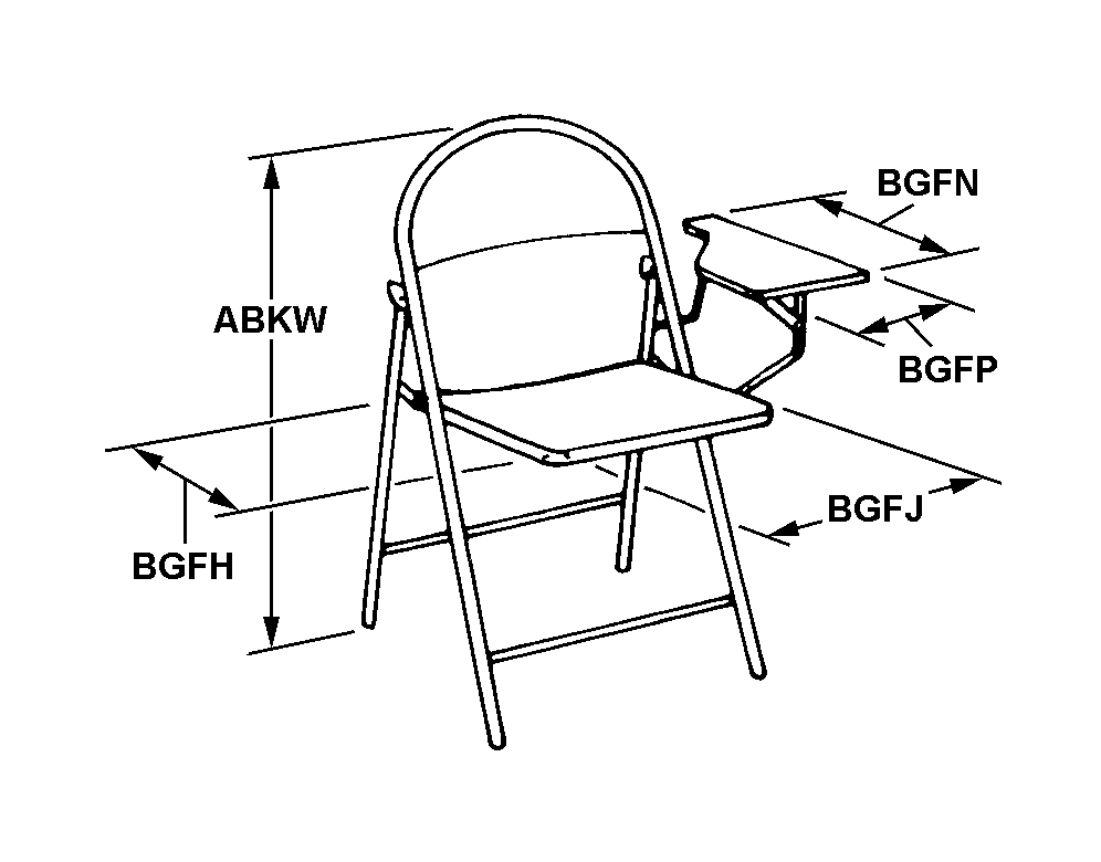 CHAIR,FOLDING | 7105-00-514-6227, 005146227