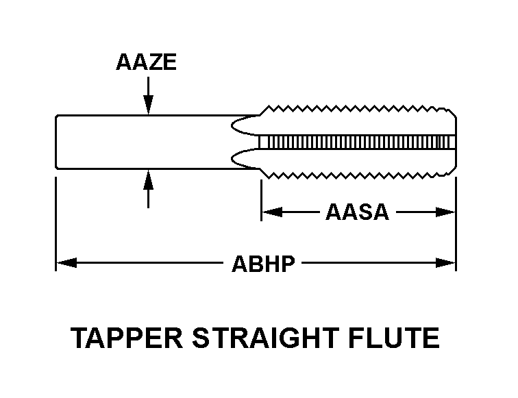 TAP,THREAD CUTTING | 5136-00-184-6109, 001846109 TAP,THREAD CUTTING | 5136-00-184-6109, 001846109