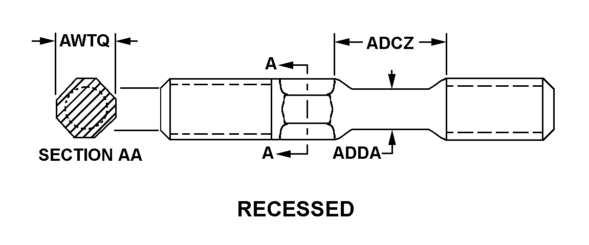STUD,RECESSED | 5307-00-149-4853, 001494853 STUD,RECESSED | 5307-00-149-4853, 001494853