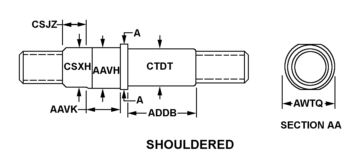 STUD,SHOULDERED | 5307-00-135-1132, 001351132 STUD,SHOULDERED | 5307-00-135-1132, 001351132