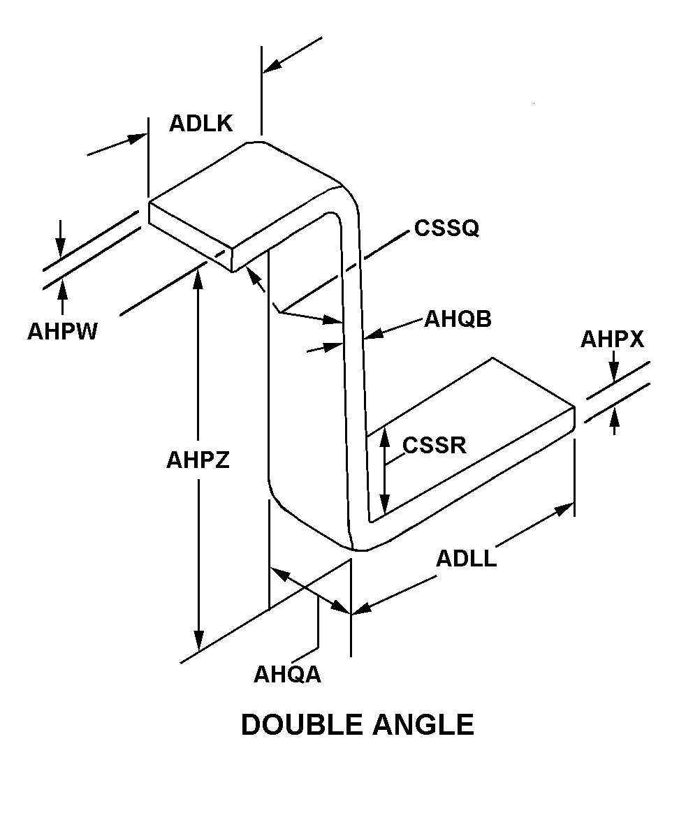 BRACKET,DOUBLE ANGL | 5340-00-012-0015, 000120015