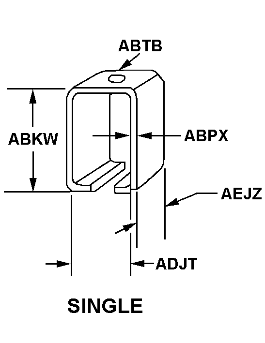 BRACKET,TRACK,SLIDI | 5340-00-104-9641, 001049641 BRACKET,TRACK,SLIDI | 5340-00-104-9641, 001049641