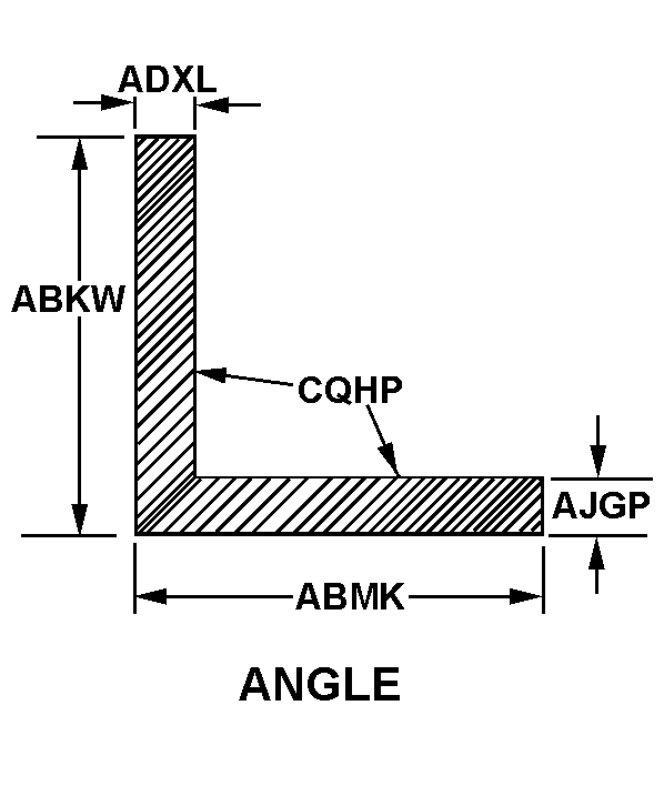 ANGLE,STRUCTURAL | 9520-00-026-3478, 000263478