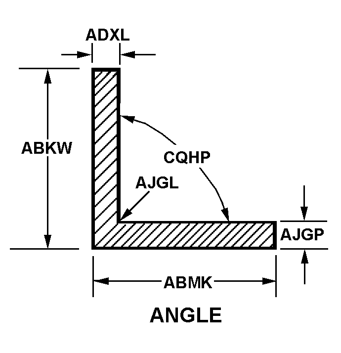 ANGLE,STRUCTURAL | 9520-00-052-5362, 000525362