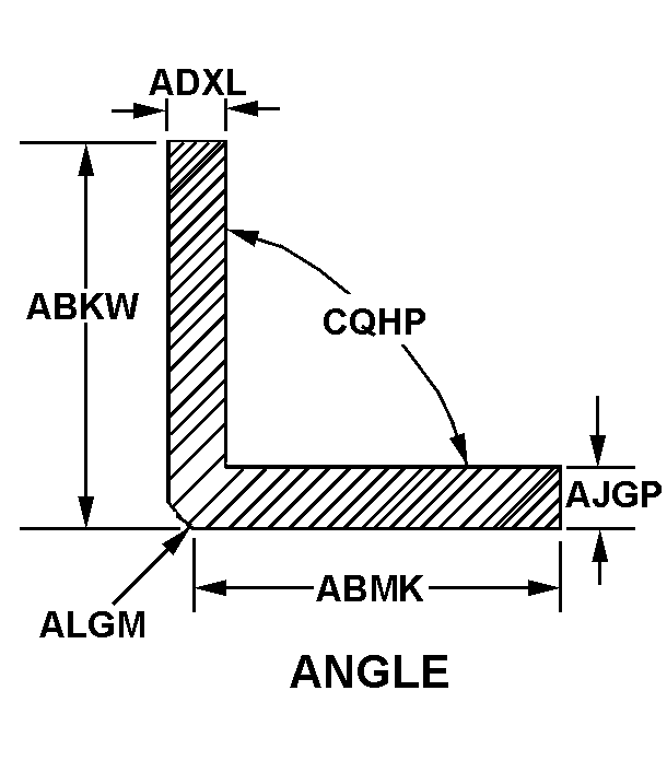 ANGLE,STRUCTURAL | 9520-01-177-4580, 011774580