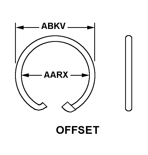 RING,RETAINING | 5325-00-133-0904, 001330904