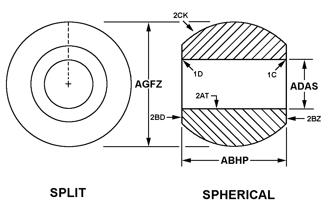 BEARING,PLAIN,SPHER | 3120-00-031-6400, 000316400