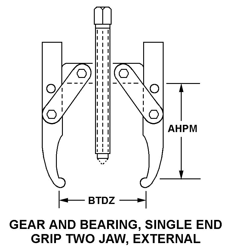 PULLER,MECHANICAL | 5120-00-030-7942, 000307942 PULLER,MECHANICAL | 5120-00-030-7942, 000307942