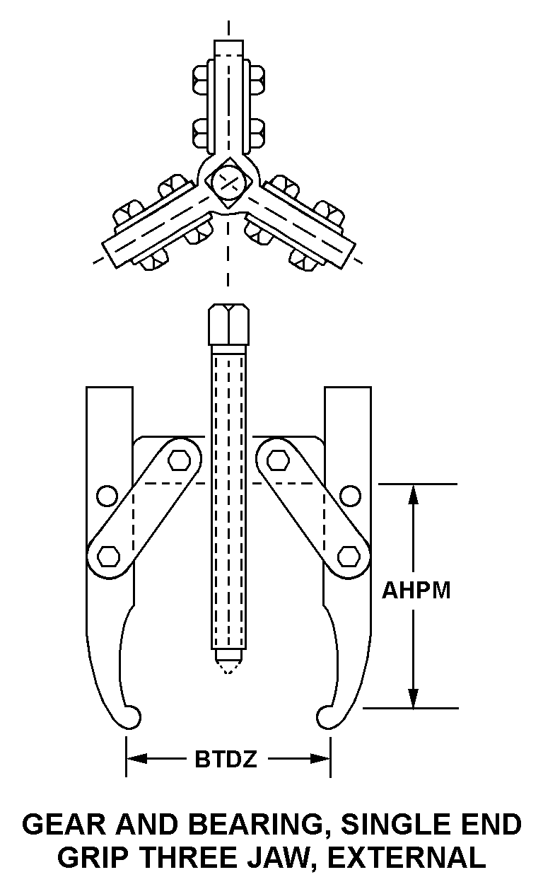 PULLER,MECHANICAL | 5120-00-045-6536, 000456536