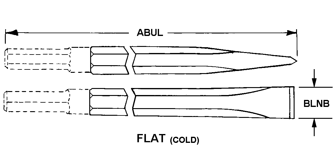 CHISEL,POWER HAMMER | 5130-00-203-6428, 002036428 CHISEL,POWER HAMMER | 5130-00-203-6428, 002036428