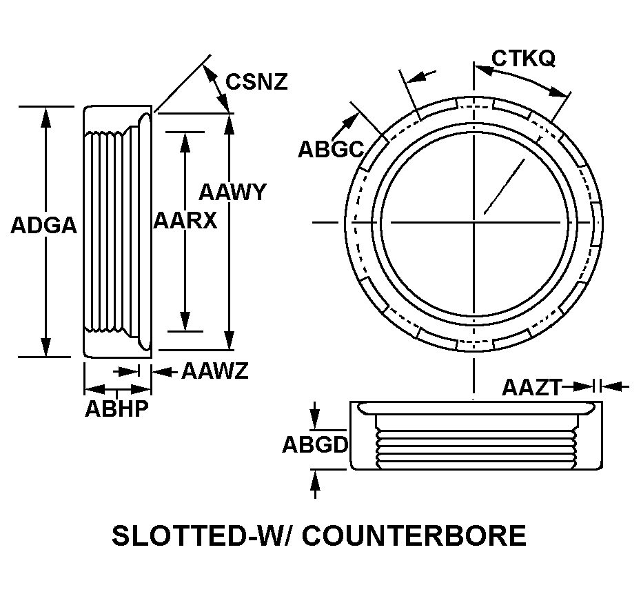 ADAPTER,STUFFING TU | 5975-00-255-2097, 002552097