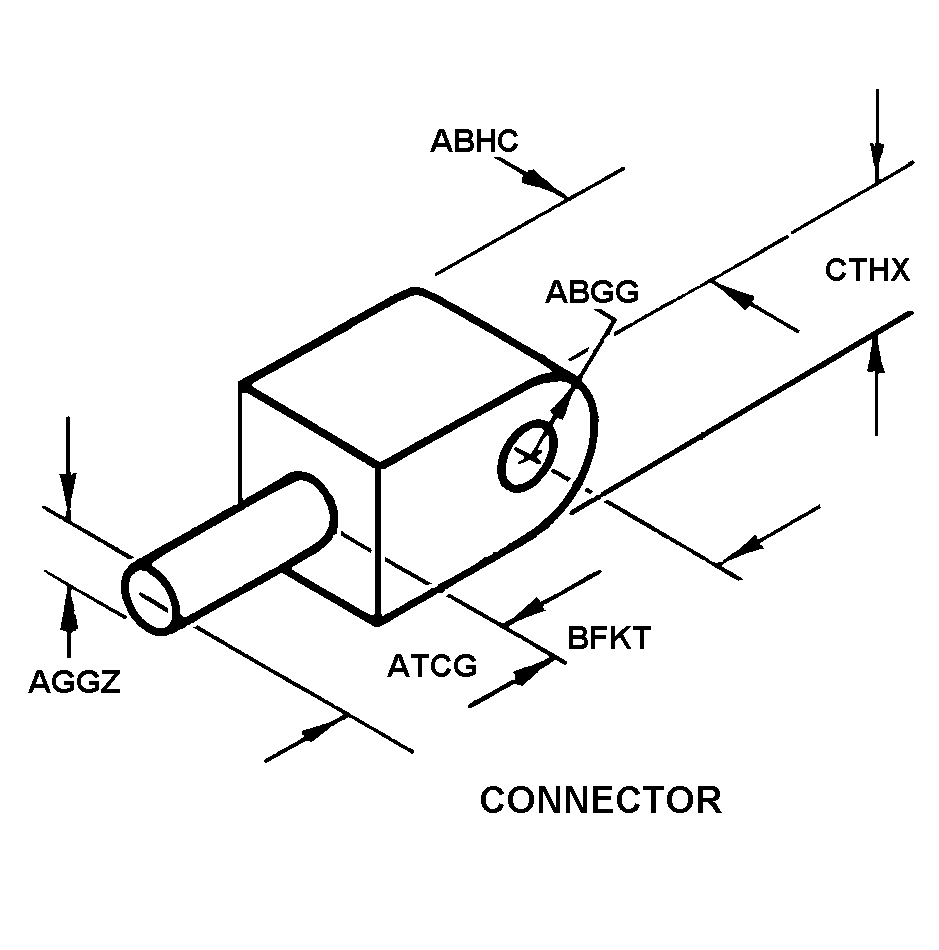 CONNECTOR,ROD END | 5340-00-071-4558, 000714558