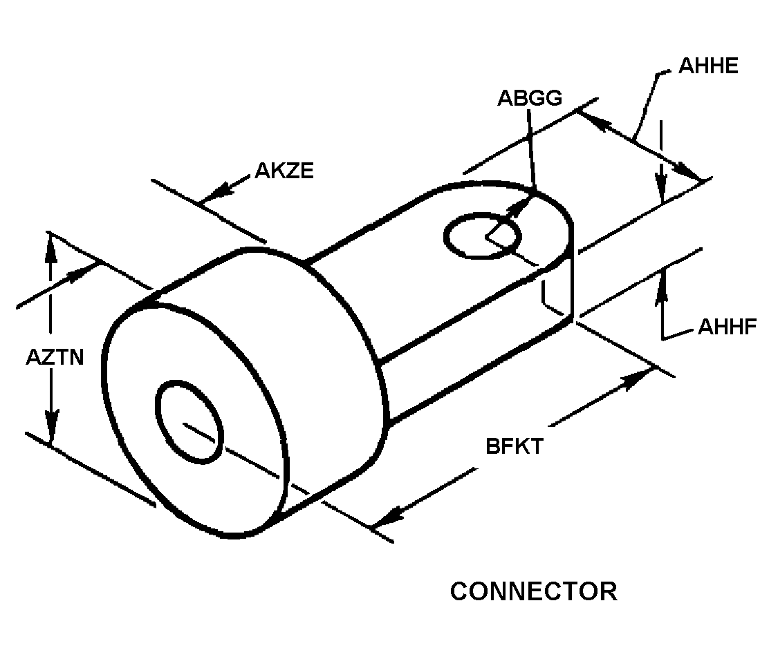 CONNECTOR,ROD END | 5340-00-018-9648, 000189648