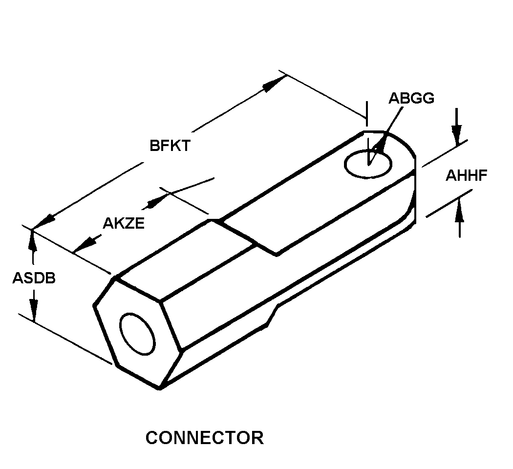 CONNECTOR,ROD END | 5340-00-078-0959, 000780959 CONNECTOR,ROD END | 5340-00-078-0959, 000780959