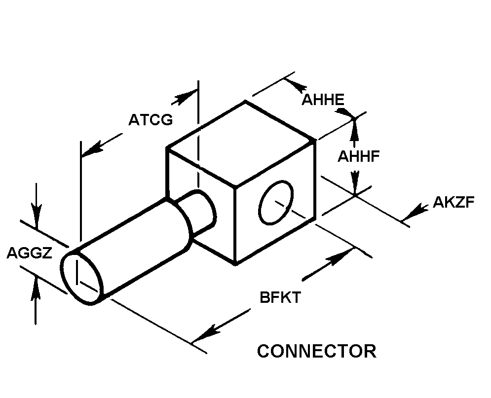 CONNECTOR,ROD END | 5340-00-037-8019, 000378019
