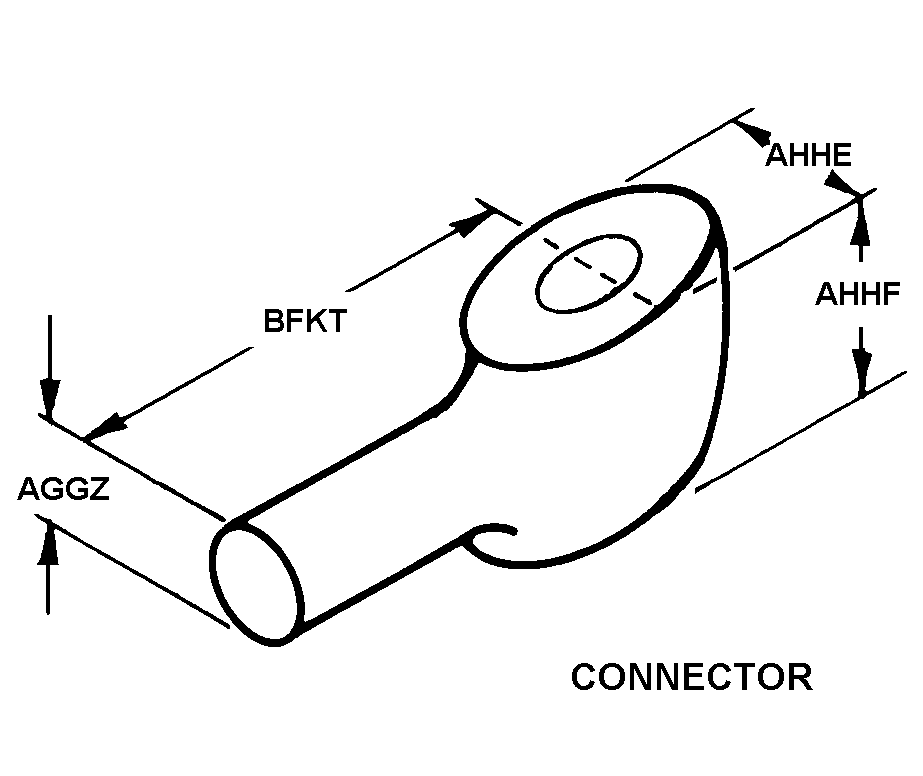 CONNECTOR,ROD END | 5340-00-020-0698, 000200698