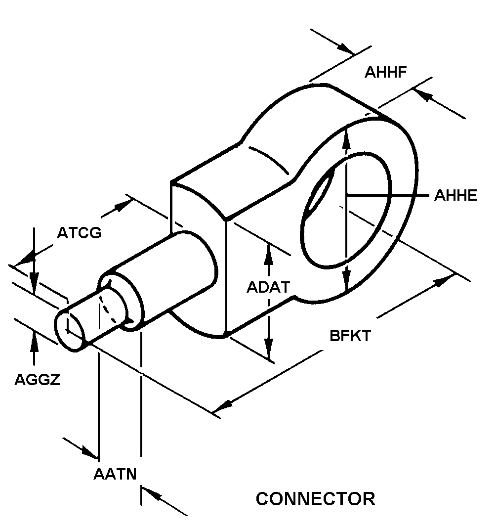 CONNECTOR,ROD END | 5340-00-015-2142, 000152142