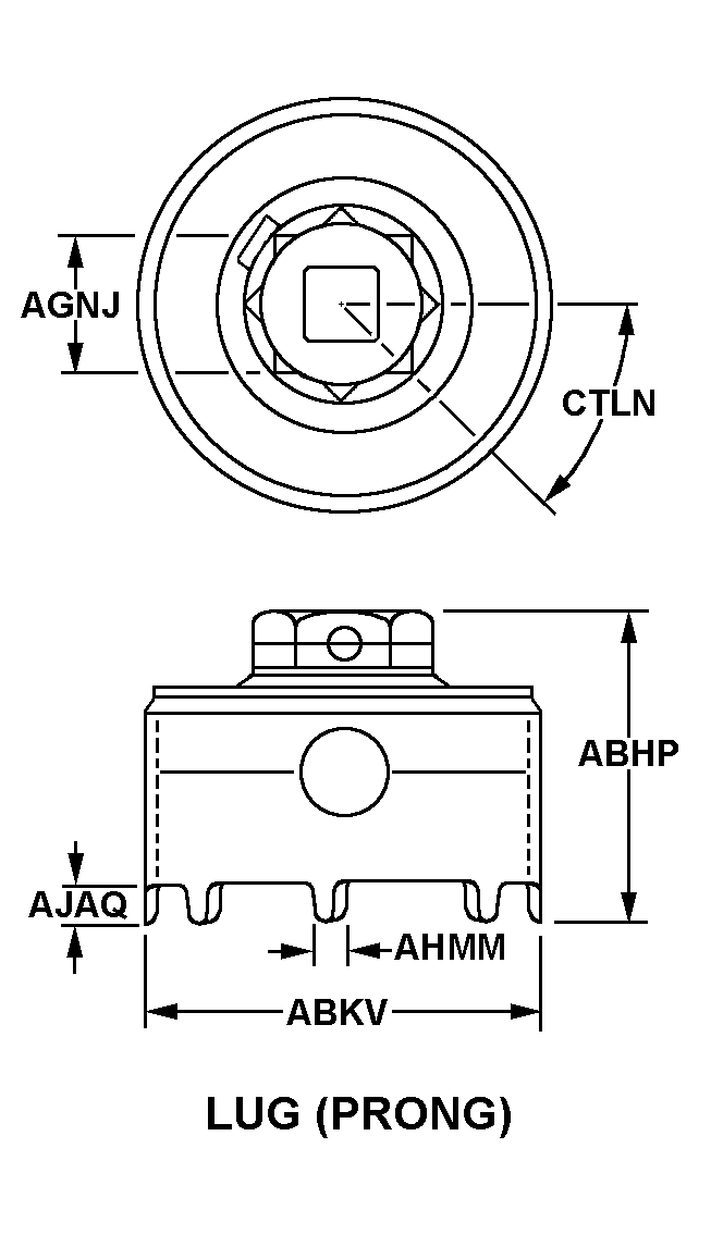 SOCKET,WRENCH,FACE | 5120-00-131-8638, 001318638