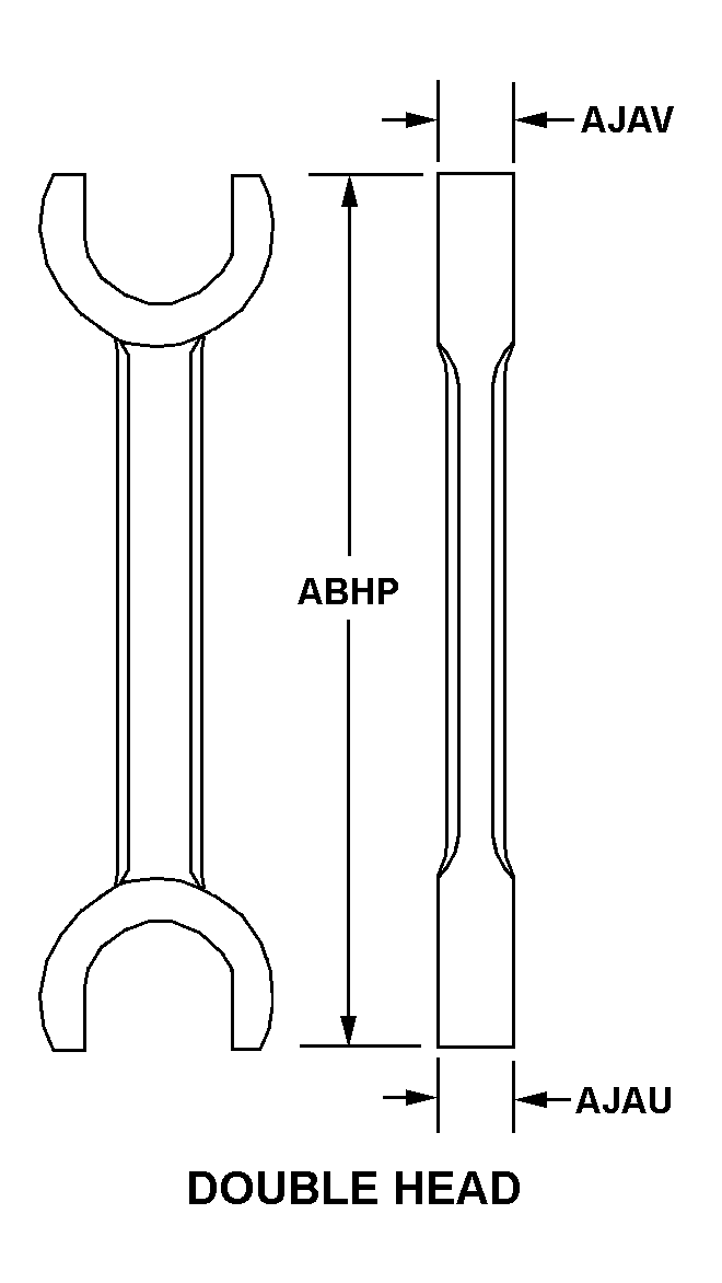 WRENCH,OPEN END | 5120-00-026-6664, 000266664 WRENCH,OPEN END | 5120-00-026-6664, 000266664