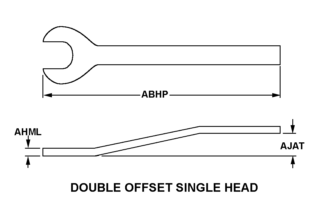 WRENCH,OPEN END | 5120-00-113-4929, 001134929 WRENCH,OPEN END | 5120-00-113-4929, 001134929