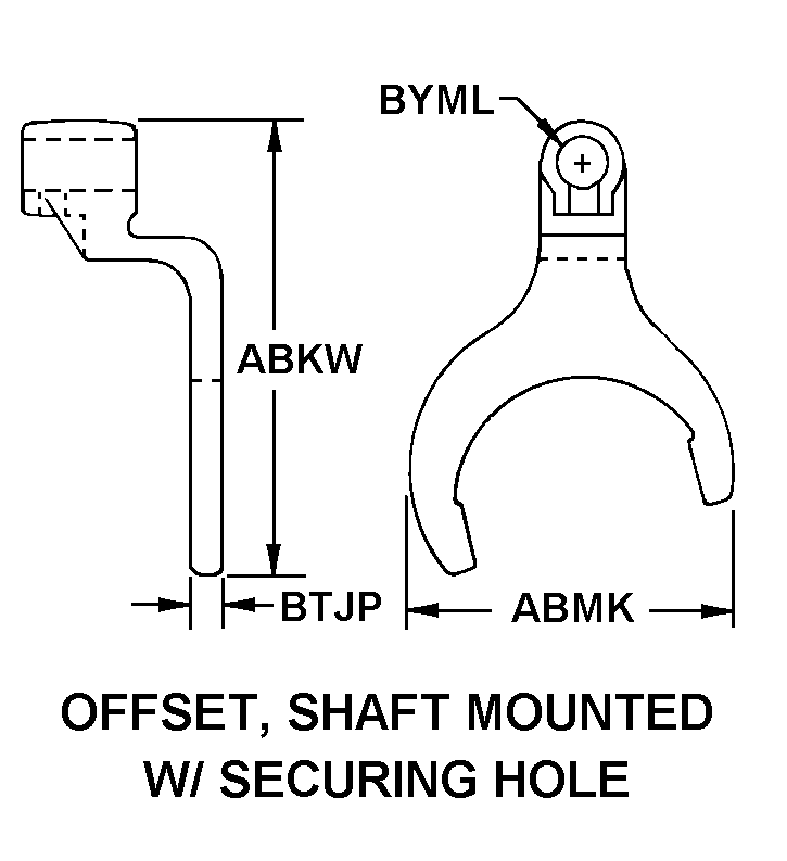 SHIFTER FORK,VEHICU | 2520-00-125-2841, 001252841