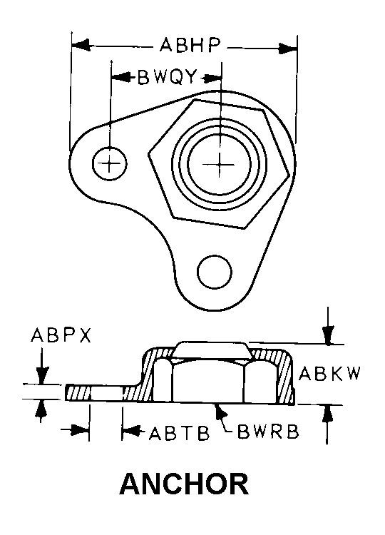 RETAINER,NUT AND BO | 5340-00-117-9916, 001179916