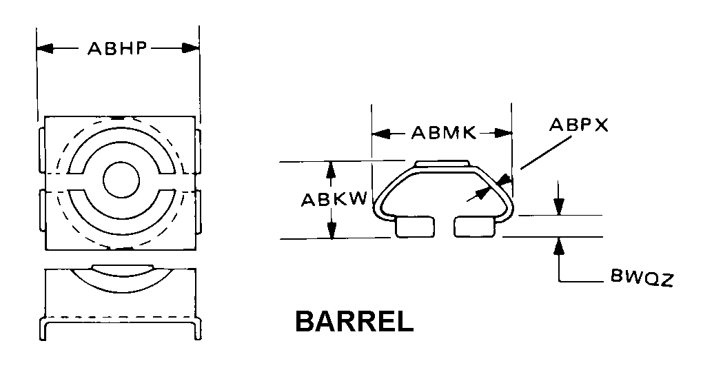 RETAINER,NUT AND BO | 5340-00-115-6155, 001156155