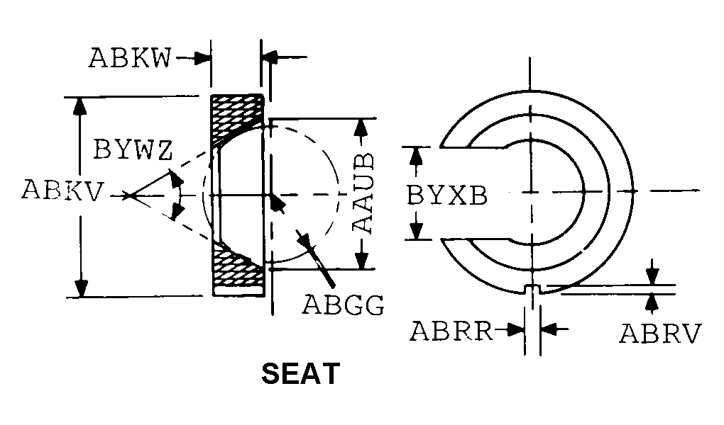 SEAT,BALL SOCKET | 1290-00-513-2024, 005132024 SEAT,BALL SOCKET | 1290-00-513-2024, 005132024