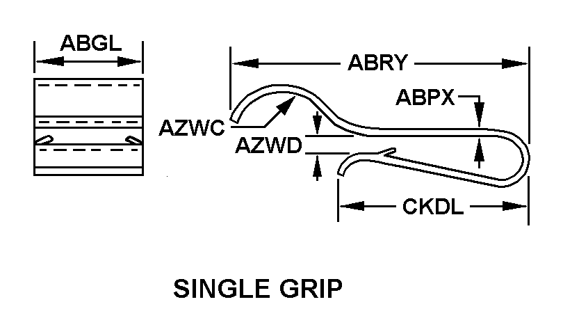 CLIP,SPRING TENSION | 5340-00-050-7590, 000507590 CLIP,SPRING TENSION | 5340-00-050-7590, 000507590